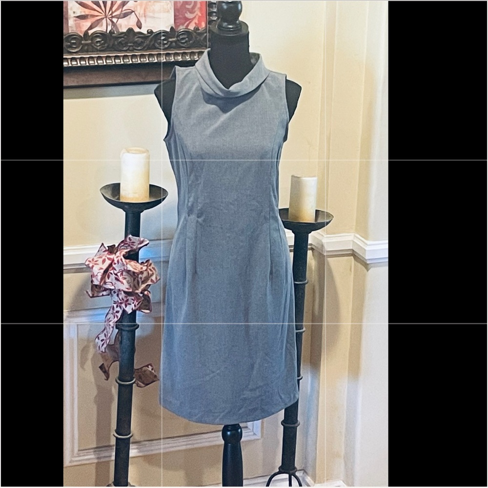 💐Clarie grey cowl sleeveless dress